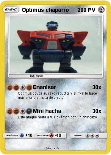 Pokemon Optimus chaparro