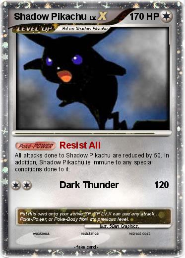 Pokemon Shadow Pikachu