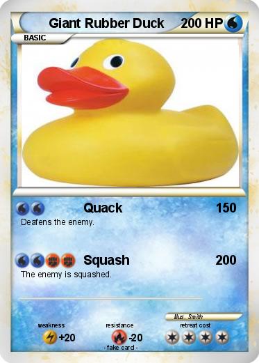 Pokemon Giant Rubber Duck
