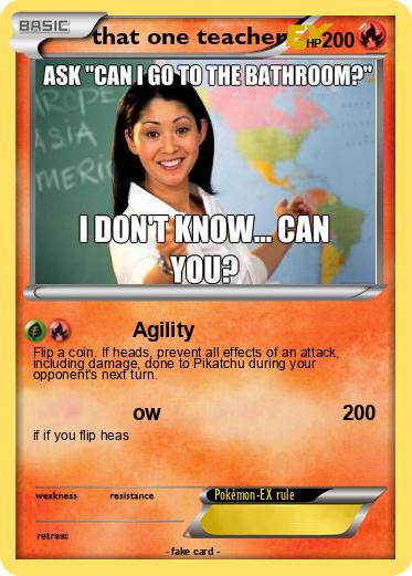 Pokemon that one teacher