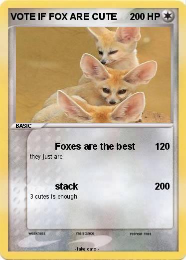 Pokemon VOTE IF FOX ARE CUTE