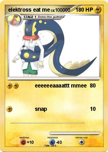 Pokemon elektross eat me