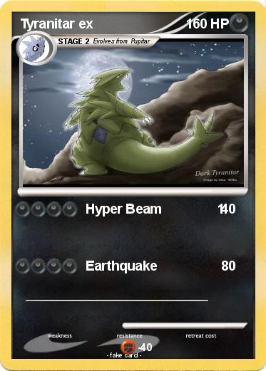 Pokemon Tyranitar ex