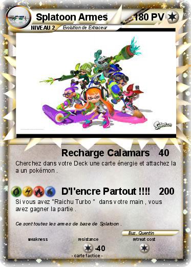 Pokemon Splatoon Armes