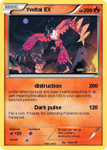 Pokemon Yveltal EX