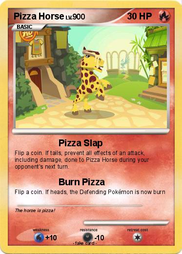 Pokemon Pizza Horse