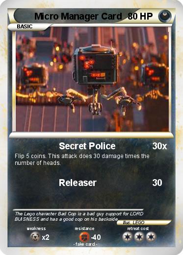 Pokemon Micro Manager Card