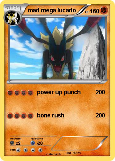 Pokemon mad mega lucario