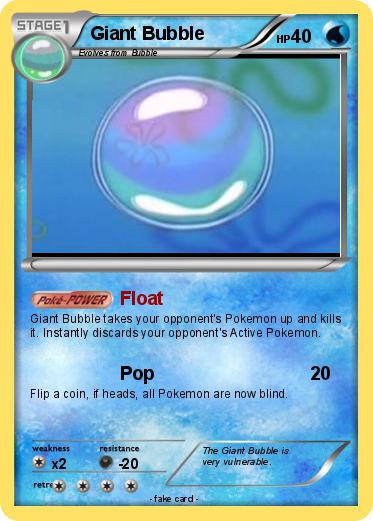Pokemon Giant Bubble