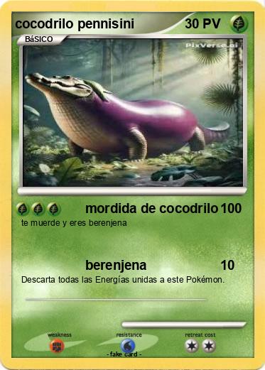 Pokemon cocodrilo pennisini