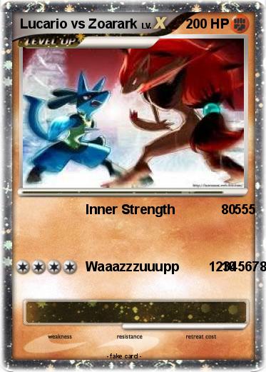 Pokemon Lucario vs Zoarark