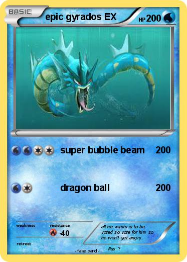 Pokemon epic gyrados EX