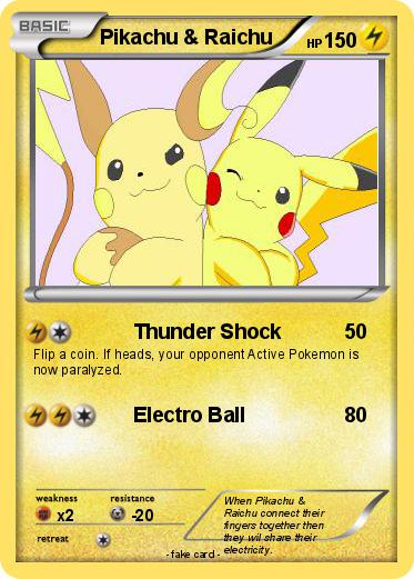 Pokemon Pikachu & Raichu