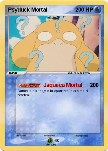 Pokemon Psyduck Mortal