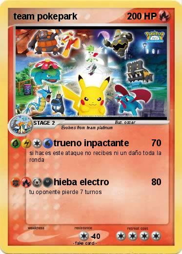 Pokemon team pokepark