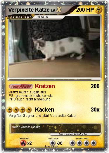 Pokemon Verpixelte Katze