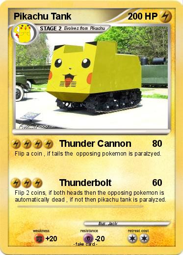 Pokemon Pikachu Tank