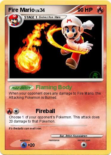 Pokemon Fire Mario