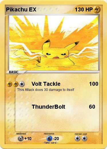 Pokemon Pikachu EX