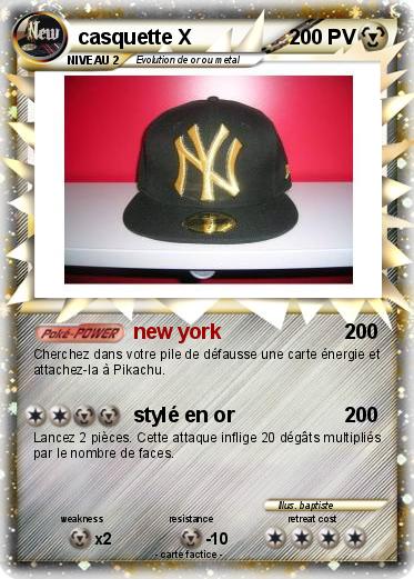 Pokemon casquette X