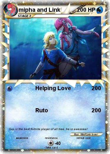 Pokemon mipha and Link