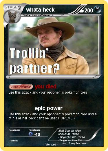 Pokemon whata heck
