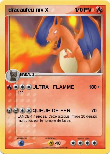 Pokemon dracaufeu niv X                 1                        