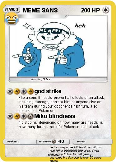 Pokemon MEME SANS