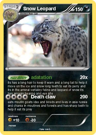 Pokemon Snow Leopard