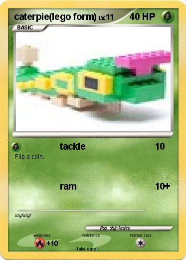 Pokemon caterpie(lego form)