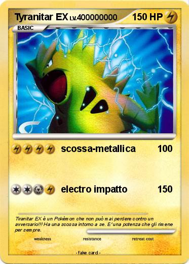 Pokemon Tyranitar EX