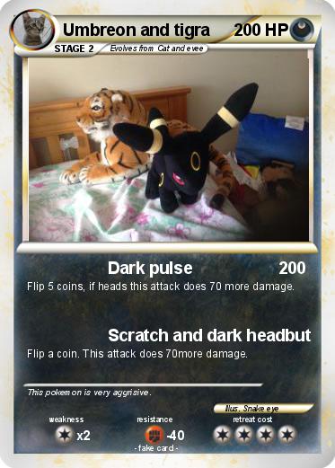 Pokemon Umbreon and tigra