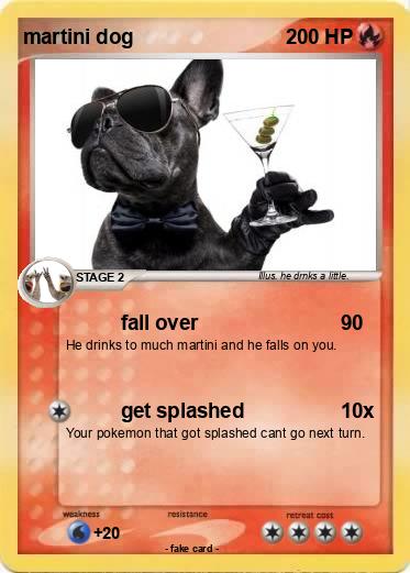 Pokemon martini dog