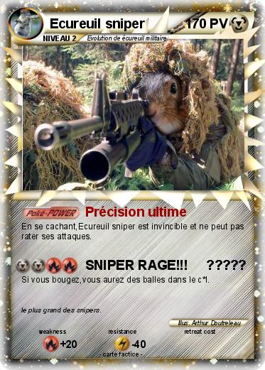Pokemon Ecureuil sniper