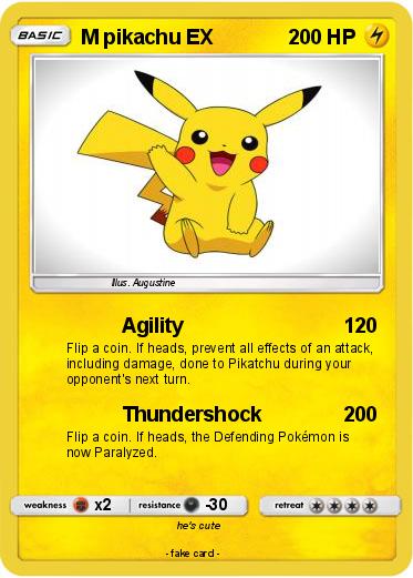 Pokemon M pikachu EX