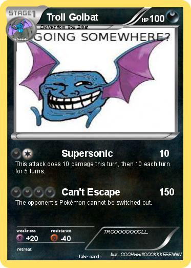 Pokemon Troll Golbat