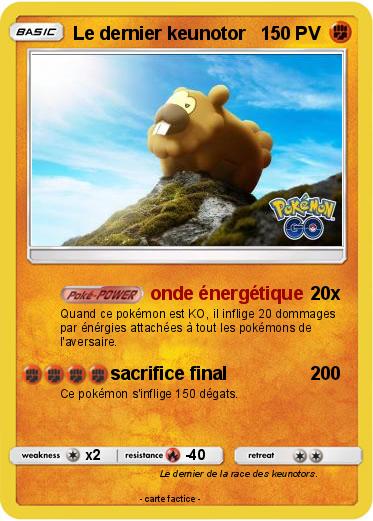 Pokemon Le dernier keunotor