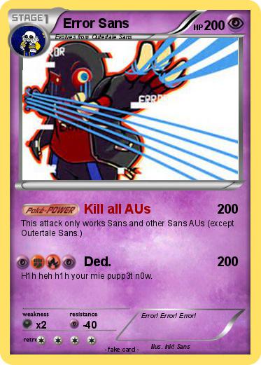 Pokemon Error Sans