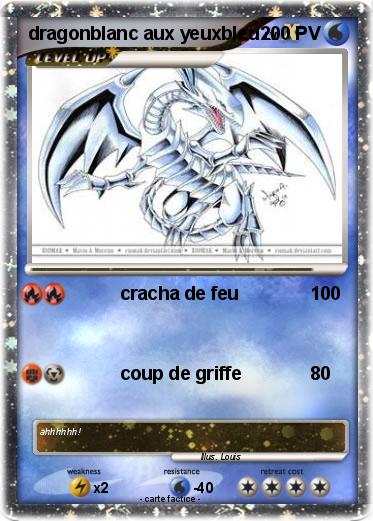 Pokemon dragonblanc aux yeuxbleu