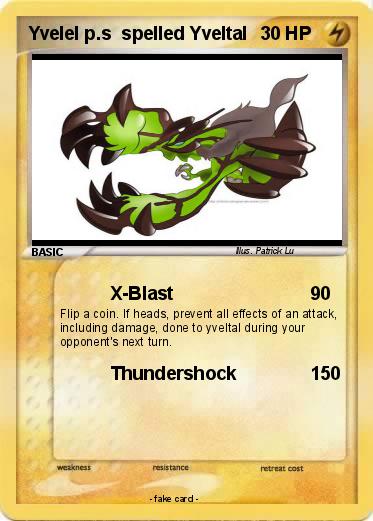 Pokemon Yvelel p.s  spelled Yveltal