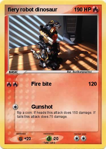 Pokemon fiery robot dinosaur