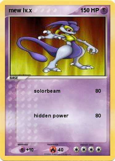 Pokemon mew lv.x