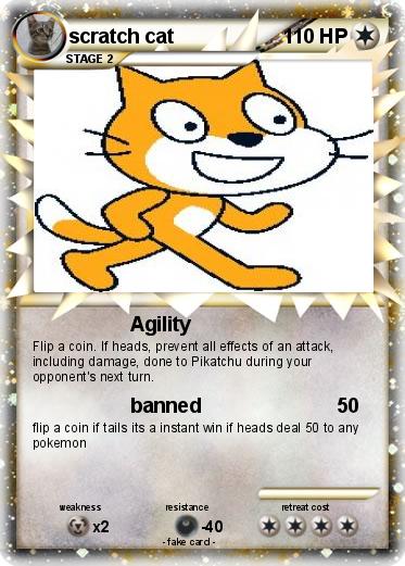 Pokemon scratch cat