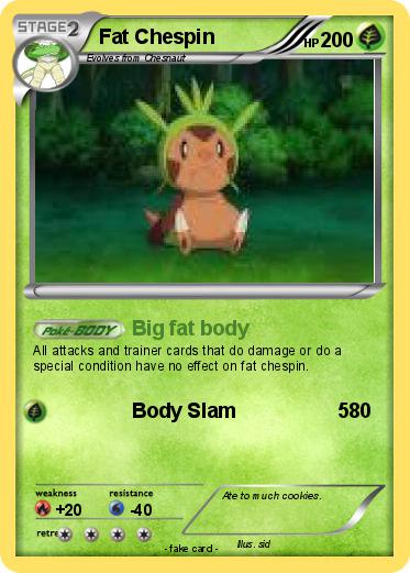 Pokemon Fat Chespin
