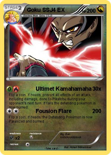 Pokemon Goku SSJ4 EX