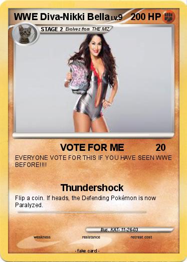 Pokemon WWE Diva-Nikki Bella