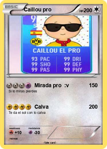Pokemon Caillou pro