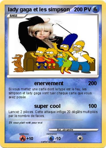 Pokemon lady gaga et les simpson