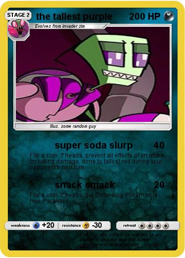 Pokemon the tallest purple