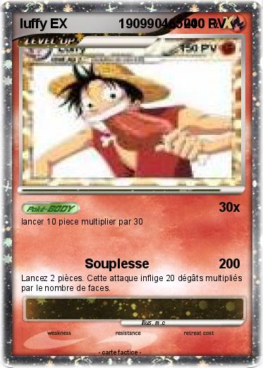 Pokemon luffy EX              190990465040